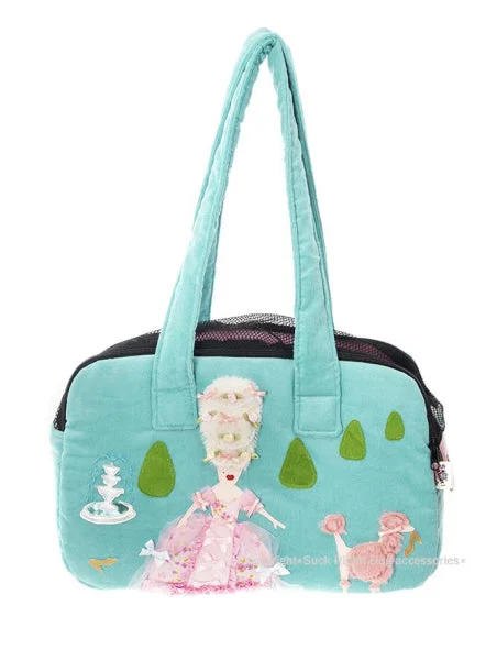 Marie Antoinette w/ Her Pink Poodle Zipper Dog Carrier