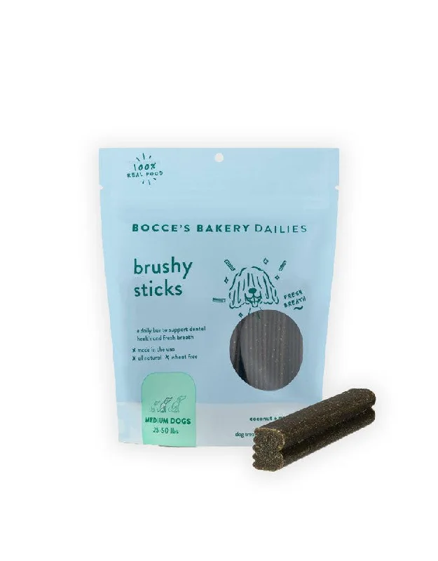 Bocce's Bakery Brushy Dental Sticks for Medium Dogs