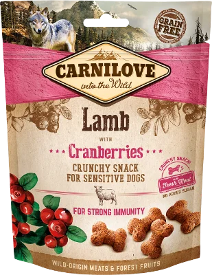 Carnilove Crunchy dog Snack Lamb with Cranberry, 200g