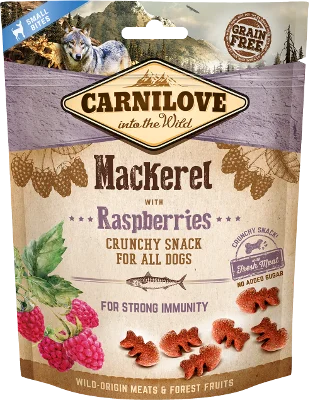 Carnilove Crunchy dog Snack Mackerel with Raspberries, 200g