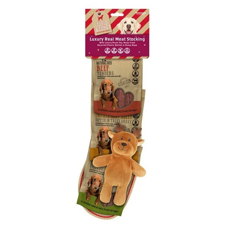 Christmas Cupid & Comet Natural Eats Stocking for Dogs