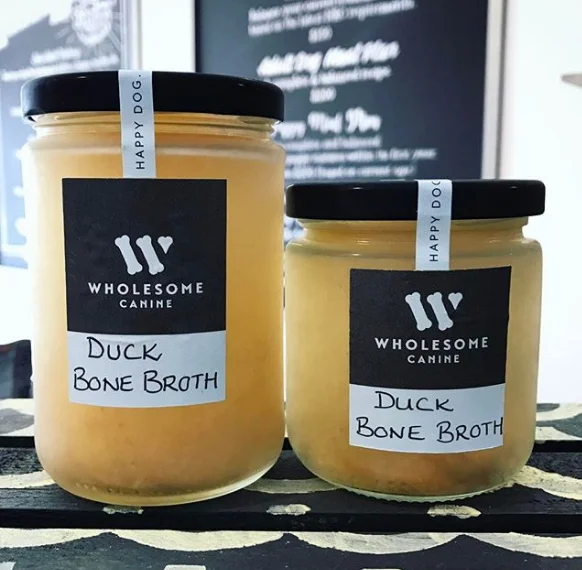 Duck Bone Broth infused with heirloom carrot