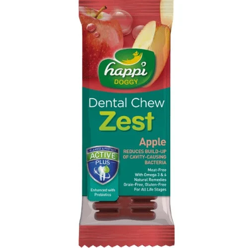 Happi Doggy Dental Chew Zest-Apple-4''