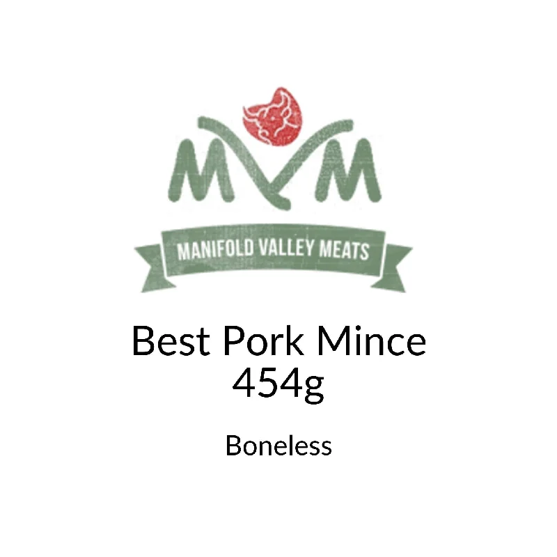 Manifold Valley Meats Best Pork Mince (Meat Only)