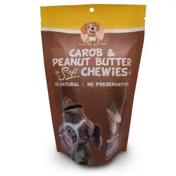 Poochie Butter Peanut Butter + Carob Soft Chewies