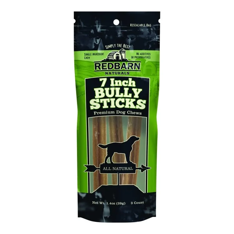 REDBARN 7" Bully Stick 3pk *Clearance*