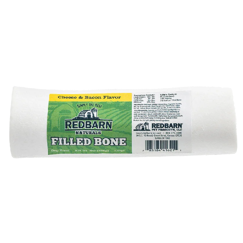 Redbarn Large Natural Filled Bone Cheese N’ Bacon Flavor 8oz