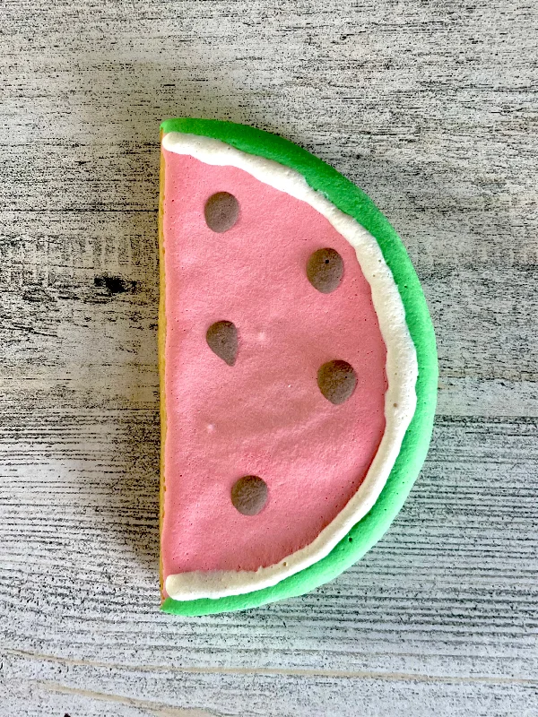 Watermelon Slice Decorated Cookies