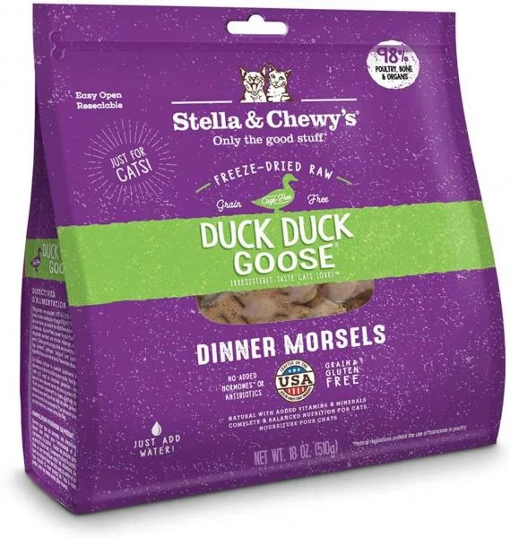 Stella & Chewy's Cat FD Duck Duck Goose 18 oz.