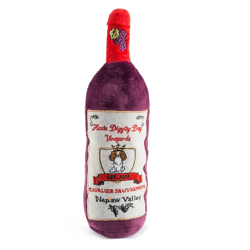 Cavalier Sauvignon Wine Bottle Dog Toy