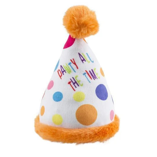 Happy Birthday Pawty Hat Dog Toy