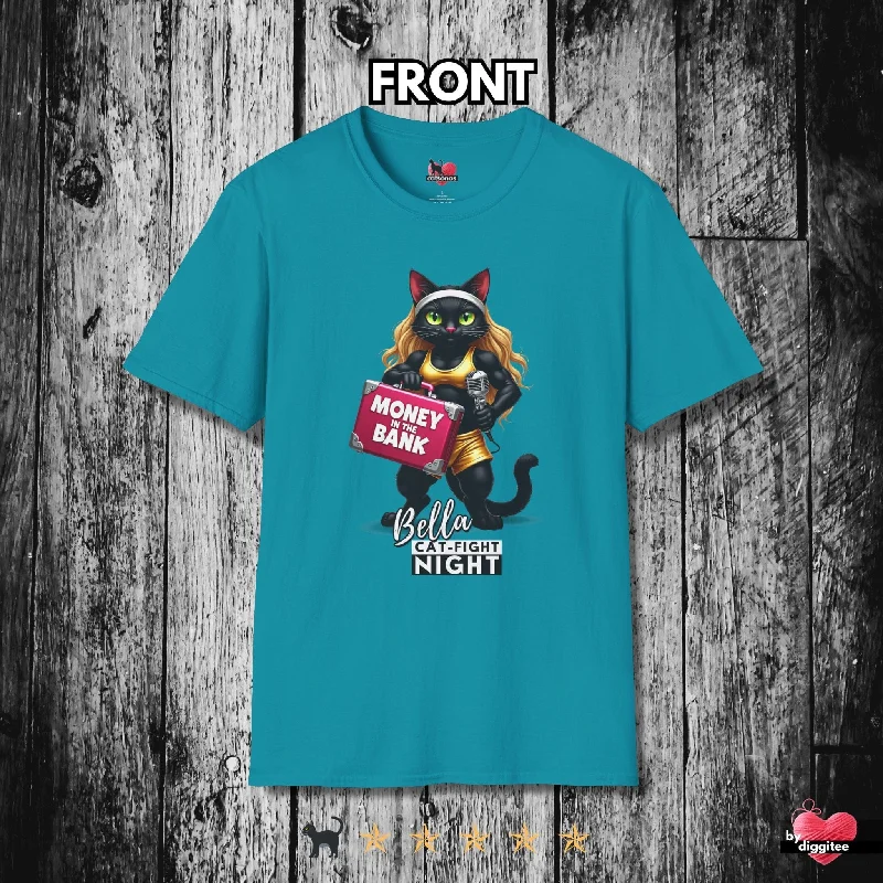 Bella the Money Cat 🤑 Fight Night T-shirt