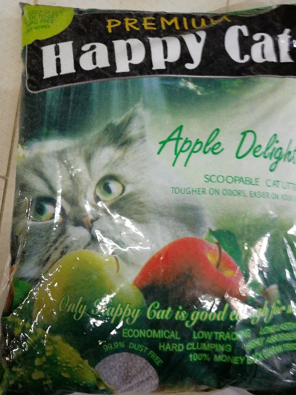 HAPPYCAT-CATLITTER APPLE SCENTED 8KG BAg