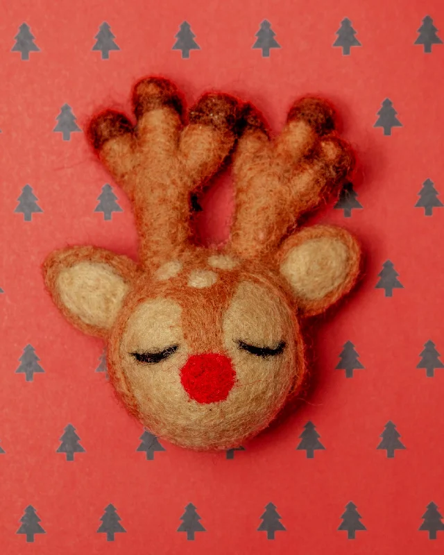 Christmas Reindeer Wool Cat Toy