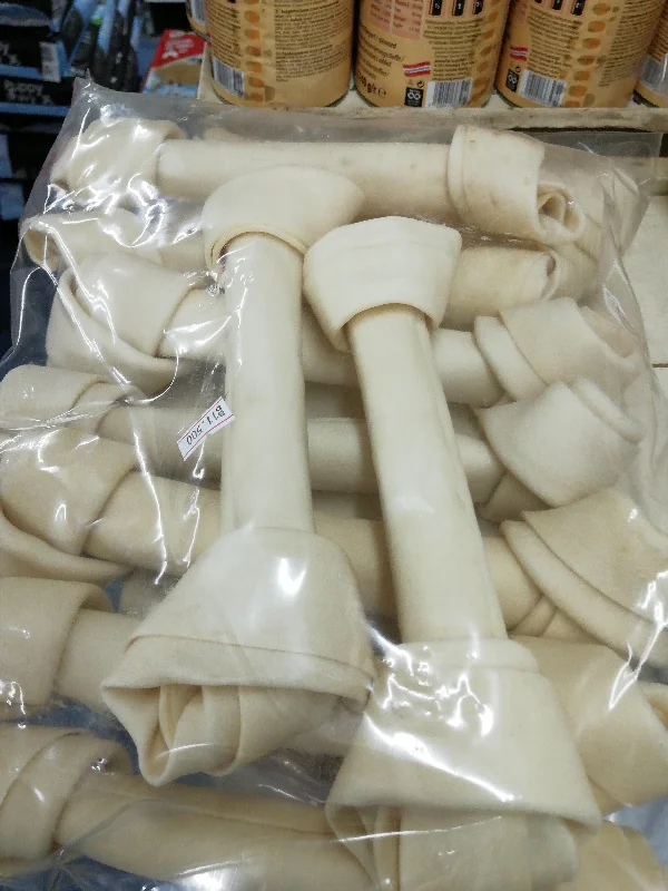 Dog chew white bone. 10pcs. 1508