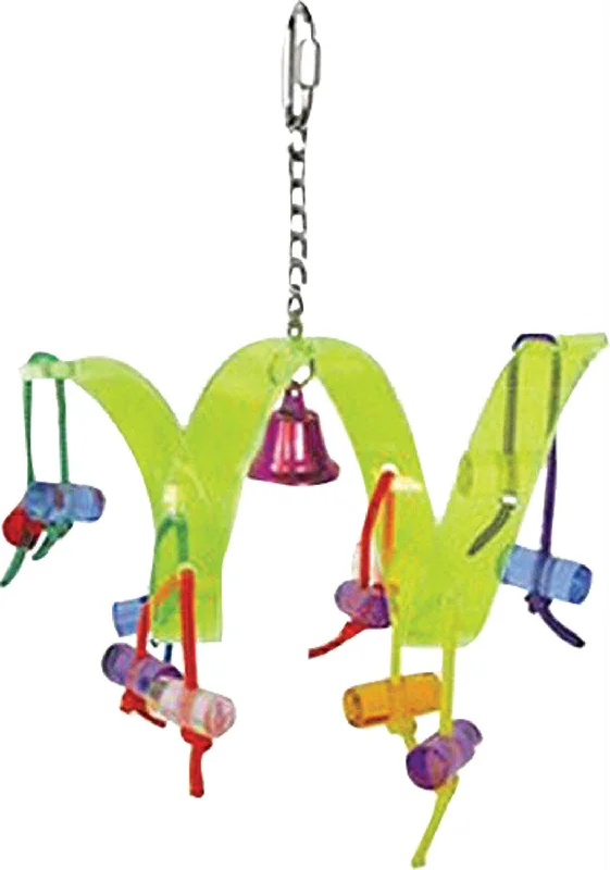 Happy Beaks Acrylic Roller Coaster Bird Toy