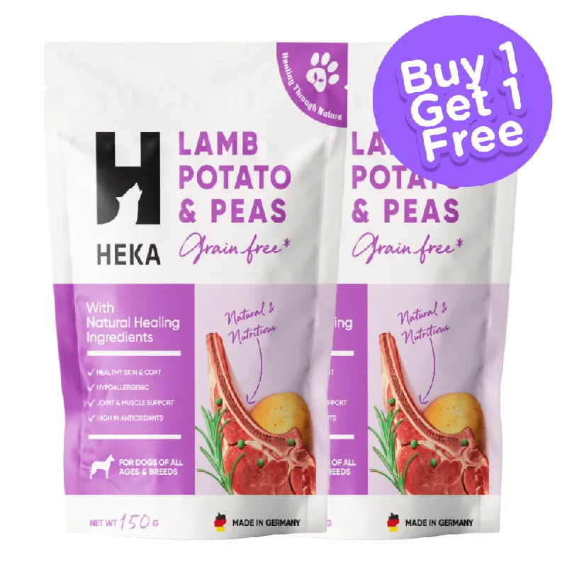 Heka Lamb, Potatoes & Peas Dog Dry Food (Limited Shelf Life) (Buy 1 Get 1)