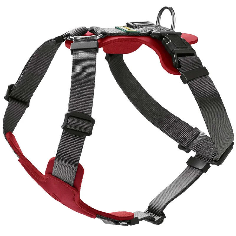 Hunter Aalborg Mixed Adjustable Harness for Dogs (Grey/Red)