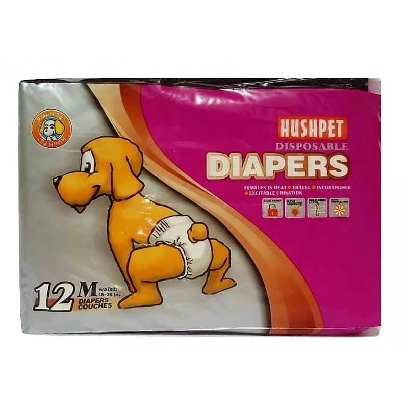 Huspet. Diapers 12Pcs Medium