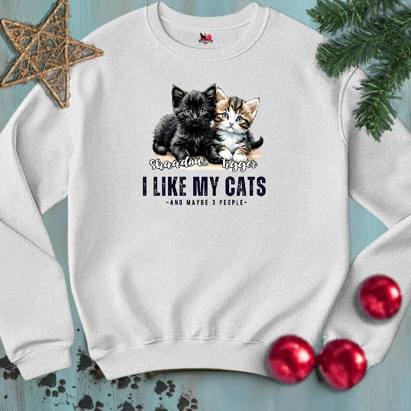 I-LIKE-MY-CATS 😻 Crewneck Sweatshirt