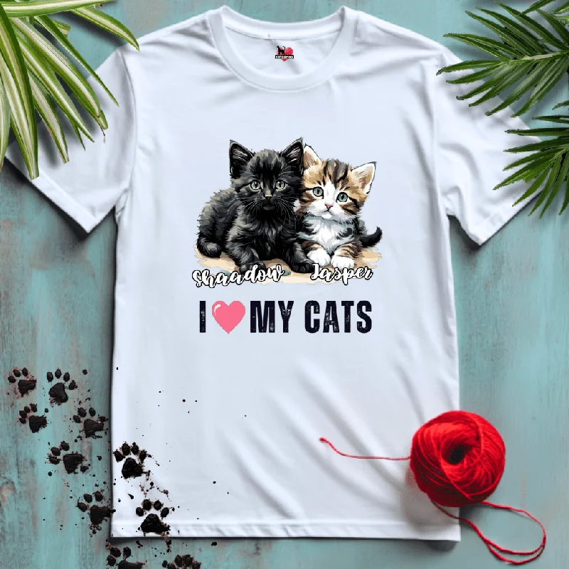 I-LOVE-MY-CATS 😻 Custom Shirts | Personalized Cats