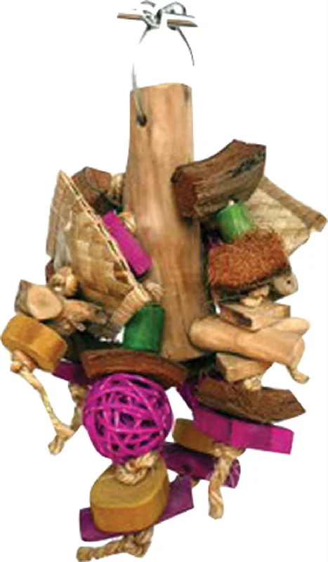 Java Wood Chunky Monster Bird Toy