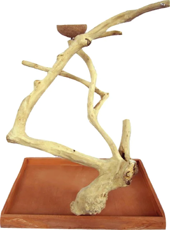 Java Wood Table Top Bird Play Stand