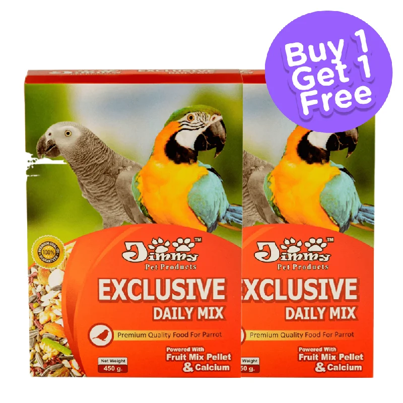 JiMMy Exclusive Daily Mix Parrot Food (Limited Shelf Life) (Buy 1 Get 1)