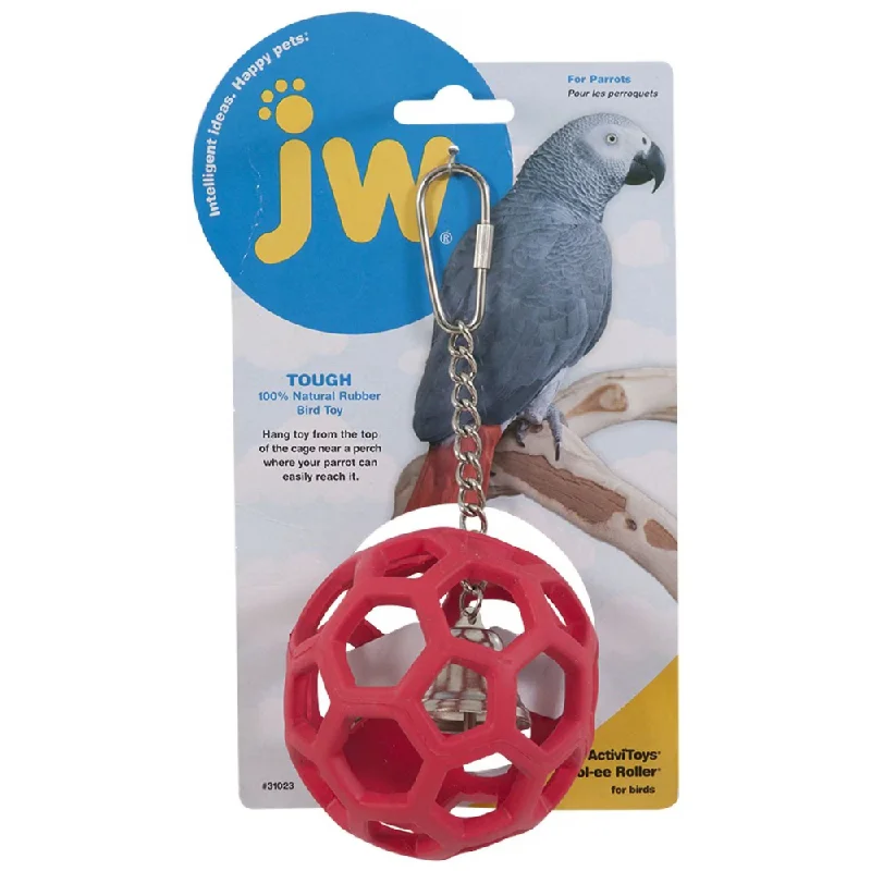 JW Hol ee Roller Toy for Birds (Red)