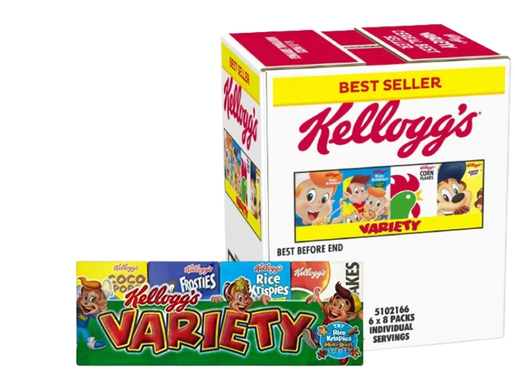 Kelloggs Variety Pack Breakfast Cereals Favorites 8 x Pack