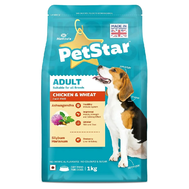 Mankind Petstar Chicken and Wheat Adult Dog Dry Food (Limited Shelf Life)