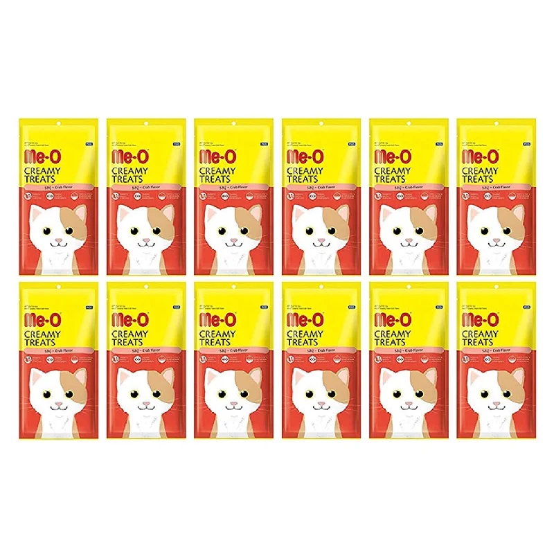 Me-o creamy treats crab flavor  12pkt (dzn)