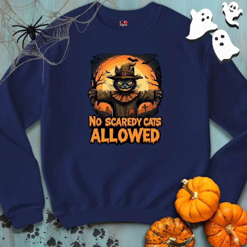 No-SCAREDY-CATS  🎃 Crewneck