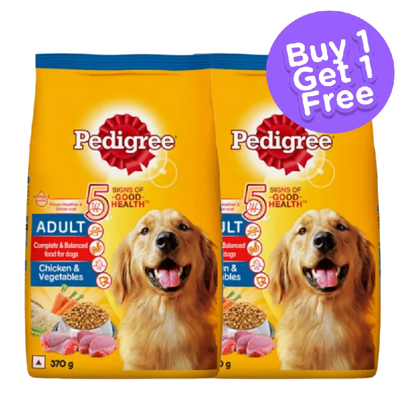 Pedigree Chicken and Vegetables Adult Dog Dry Food (Limited Shelf Life) (Buy 1 Get 1)