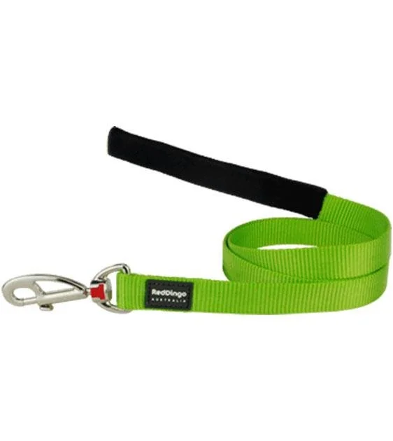 Red Dingo Classic Dog Lead (Lime Green)