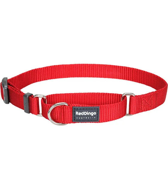 Red Dingo Martingale Choke Prevention Dog Collar (Red)