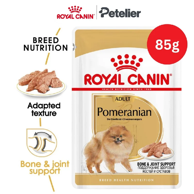 Royal Canin Pomeranian Adult 85g Pouch Wet Dog Food - Breed Health Nutrition