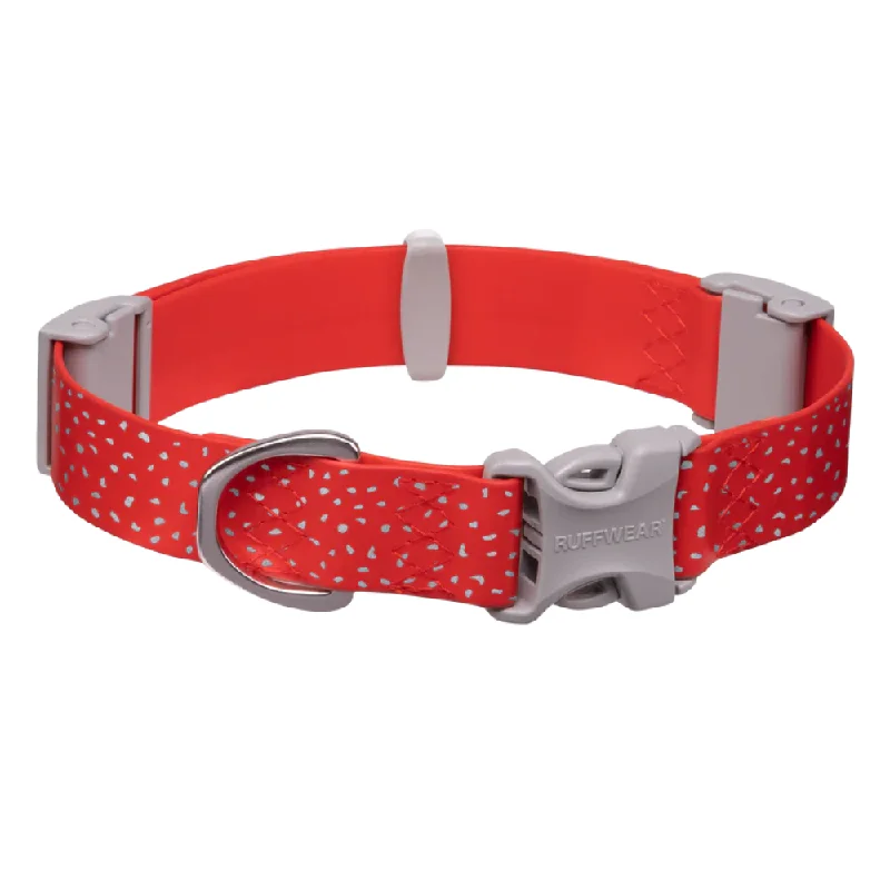 Ruffwear Confluence Waterproof Collar for Dogs (Red Sumac)