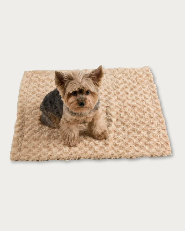 Small Cuddle Minky Blanket in Camel (Made in the USA)