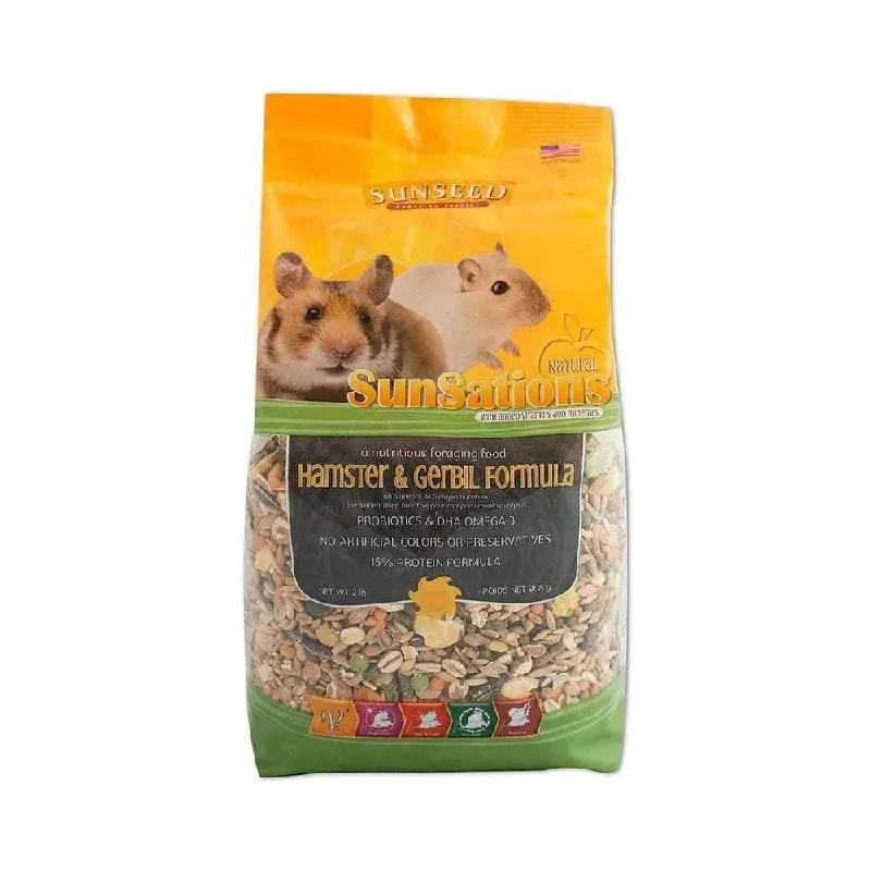 Sunseed® Sunsations™ Natural Hamster & Gerbil Formula 2 Lbs