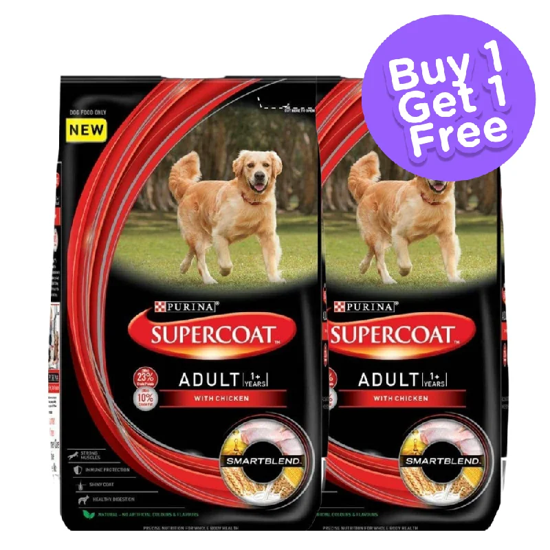 SuperCoat Chicken Adult All Breed Dog Dry Food (Limited Shelf Life) (Buy 1 Get1)