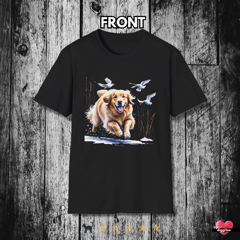 Golden Retriever 🐦‍⬛ Bird chaser T-shirt