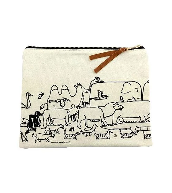 The Animal Project Canvas Pouch (Animal Exodus By Jun-Yi)