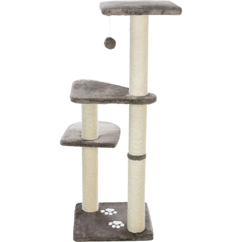 Trixie Altea Scratching Wave on Post with Paw Print for Cats (White/Grey)