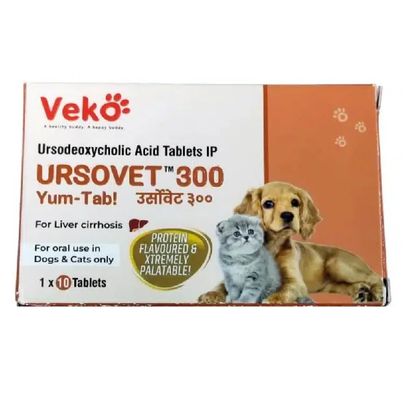 Veko Ursovet 300 Tablets for Dogs and Cats (pack of 10 tablets)