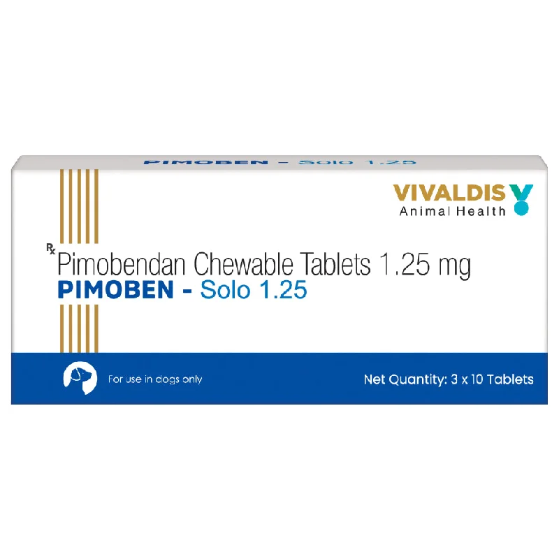 Vivaldis Pimoben (Pimobendan) Solo 1.25mg Tablet for Dogs