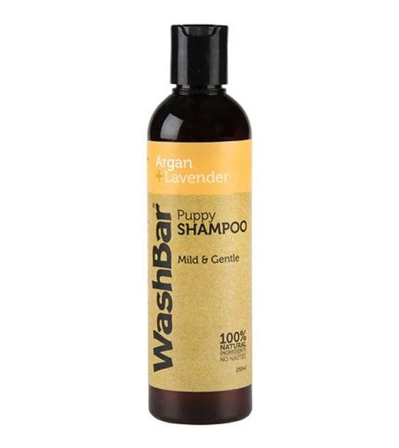 WashBar Natural Puppy & Kitten Shampoo (With Argan, Lavender & Manuka Oil)